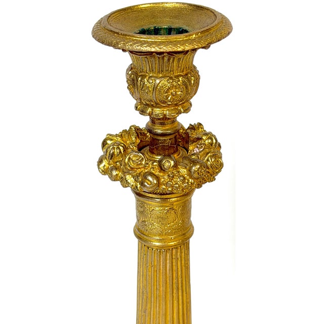 Pair Charles X Ormolu Candlesticks, France, Atrib. Pierre-François Feuchère For Sale - Image 13 of 18