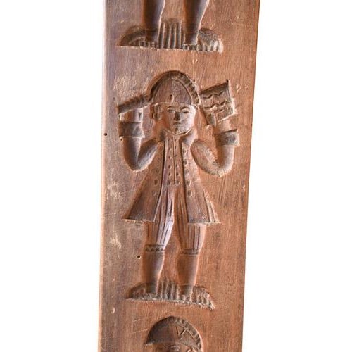 Antique Double-Sided Speculoos Mold Sculpted Musicians, 1800s For Sale - Image 3 of 8