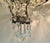 Original retail $6310, stylish Myran Allan Luxury Lighting Neoclassical Antique Silver Petite Bohemian Crystal Semi-Flush...