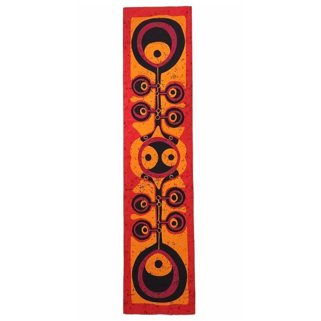 Mid-Century German Pop Art Screen-Printed Wall Hanging by Traute Sänger, 1970s For Sale - Image 6 of 6