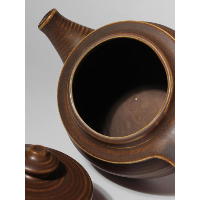 Göran Bäck Kaarna Ceramic Matte Teapot by Ulla Procopé for Arabia, Finland, 1960 For Sale - Image 6 of 8