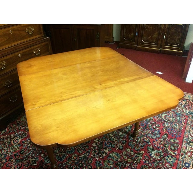 Antique Drop Leaf Table, Maple Dining Table For Sale - Image 10 of 11