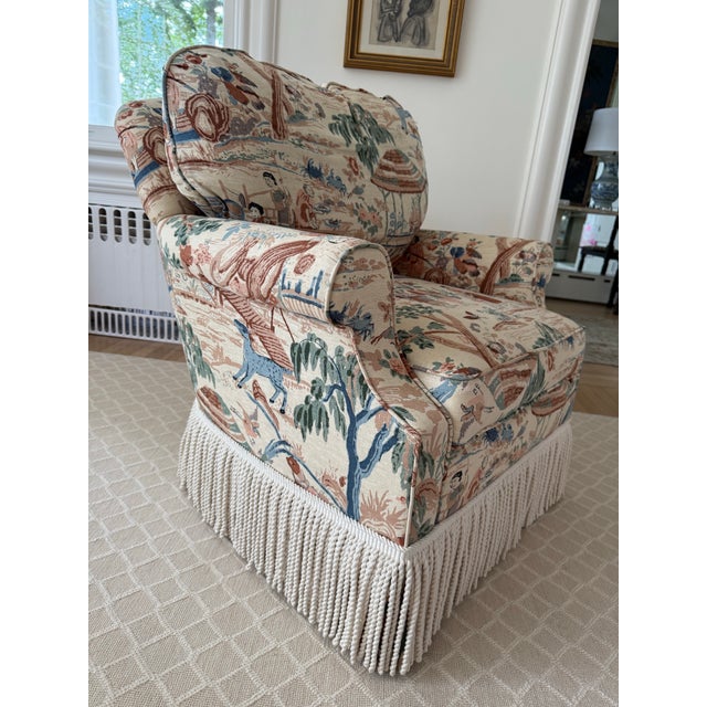 Century Furniture Pair of Century Furniture Swivel Chairs For Sale - Image 4 of 10