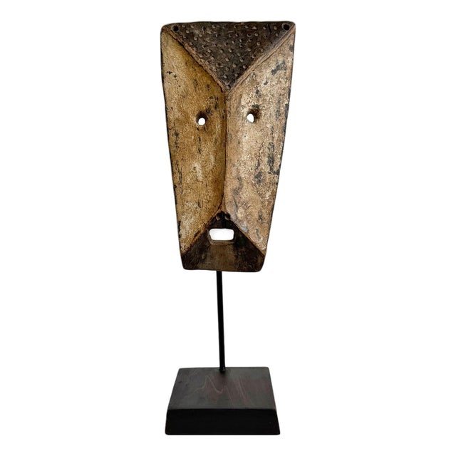 Abstract Vintage Lega Mask on Stand For Sale