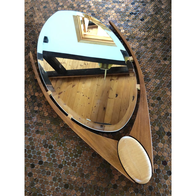 Glass Randy Bader Studio Woodworking Mirror For Sale - Image 7 of 9