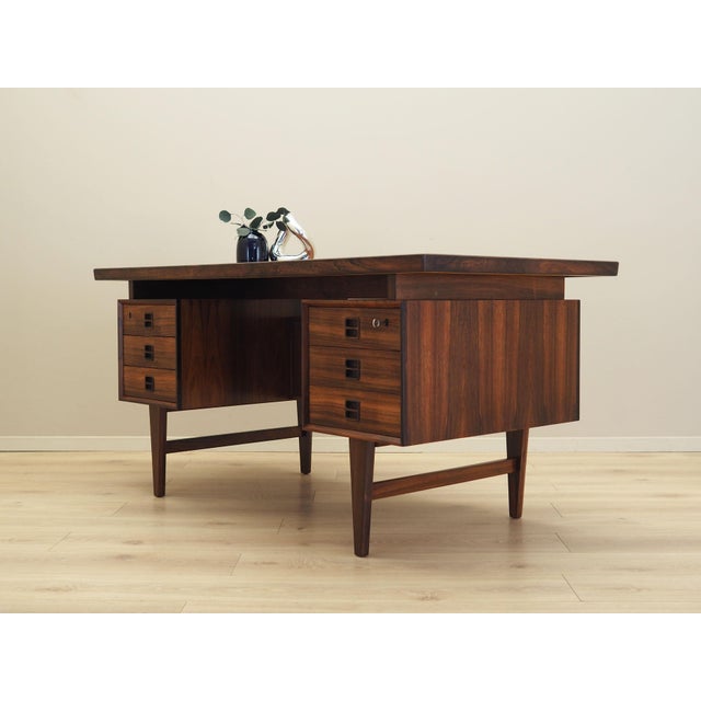 Danish Rosewood Desk, 1960s For Sale - Image 3 of 18