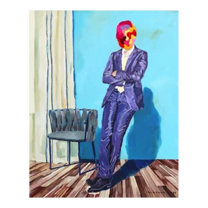 "Confident Figure" Original Artwork by Iqi Qoror