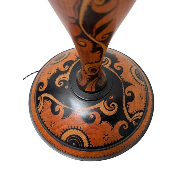 Dutch Art Deco Batik Floor Lamp by Hans Steinpatz, 1920s For Sale - Image 16 of 17