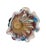Italian Large Murano Polychrome Glass Vase Attributed to Barovier E Toso. Italy, 1960's. For Sale - Image 3 of 8