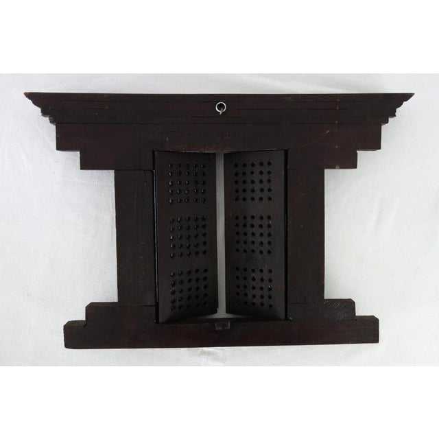 Newari Window in Carved Wood For Sale - Image 16 of 17