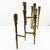 Gold Mid 20th Century Brutalist Nine-Light Candelabra Menorah With Sculptural Molten Gold Metal After Paul Evans For Sale - Image 8 of 8