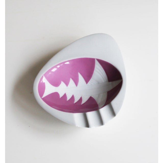 Ceramic Ashtray by Jaroslav Jezek for Royal Dux, 1960s, in Flawless conditions. Designed 1960 to 1969 This piece has an...