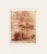 Early 1900's Antique French City Scene Drawing on Paper in Sepia Crayon, Signed by French Artist Maurice De Lambert With Mat For Sale