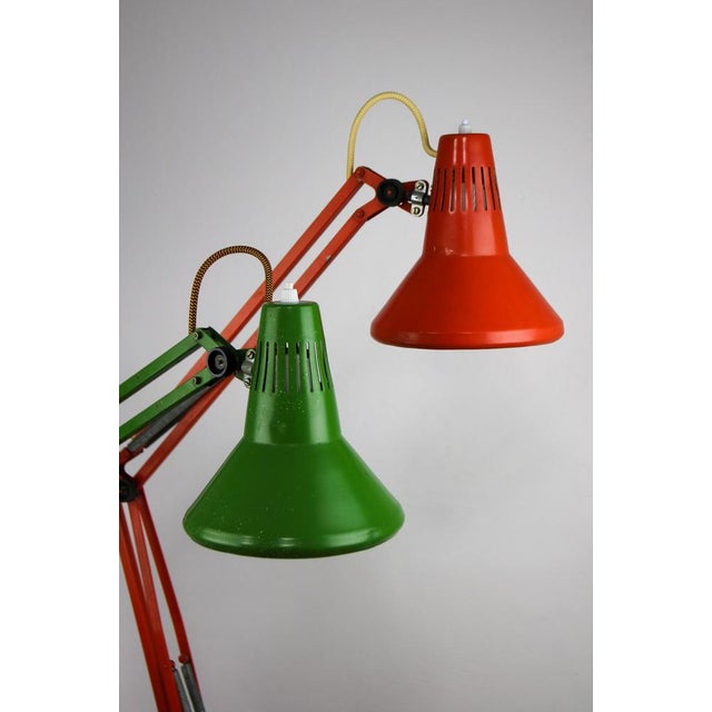 Green Adjustable Achitect Table Lamp by Tep, 1970s For Sale - Image 16 of 17