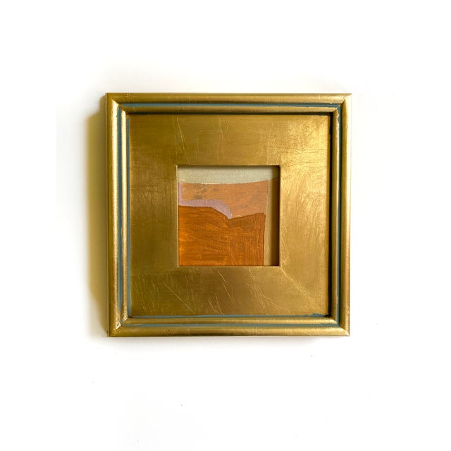 2020s "Night and Day" Pair of Framed Mini Paintings by Jessalin Beutler For Sale - Image 5 of 7