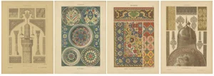 Dolmetsch, Ornamental Designs, 1887, Prints, Set of 4