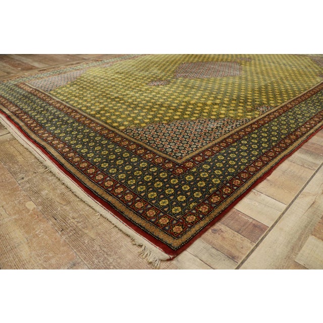 Vintage Persian Tabriz Rug - 07'06 X 10'09 For Sale In Dallas - Image 6 of 9