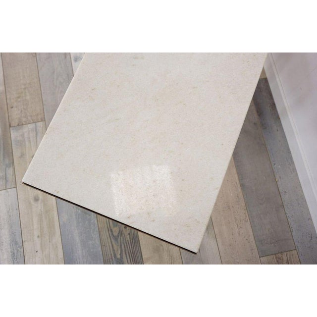 1960s Vintage Marble and Brass Nesting Tables, 1960s, Set of 3 For Sale - Image 5 of 8