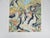 Contemporary gouache on paper expressionist painting of forest stream and nude female bathers by K. C. Bacon (1948-2026)...
