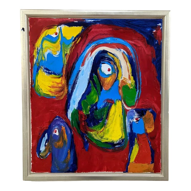 Finn Pedersen, Abstract Composition, 1995, Oil on Canvas For Sale