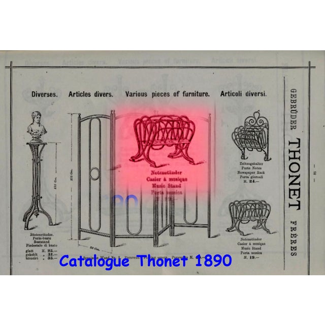 Porte-Partitions Music Stand in Beech from Thonet, 1885 For Sale - Image 9 of 9