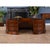 Traditional Traditional Oval Leather Top Executive Desk For Sale - Image 3 of 9