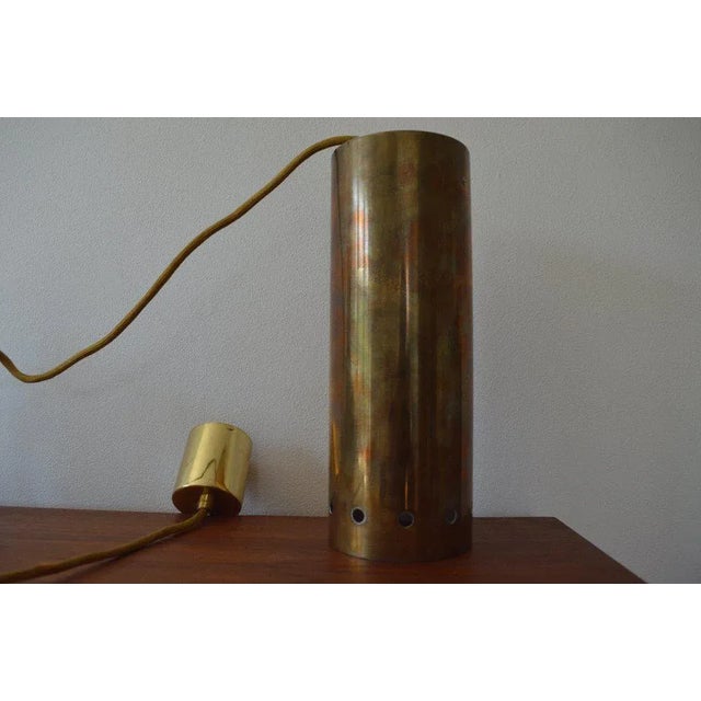 Mid-Century Modern Tubular Brass Pendant Light, 1960s For Sale - Image 3 of 7