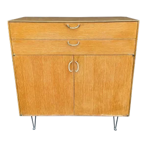 George Nelson for Herman Miller Thin Edge Prototype Cabinet Hairpin Leg