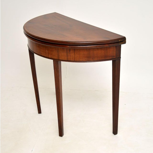 Antique George III Card Table, 1790s For Sale - Image 3 of 14