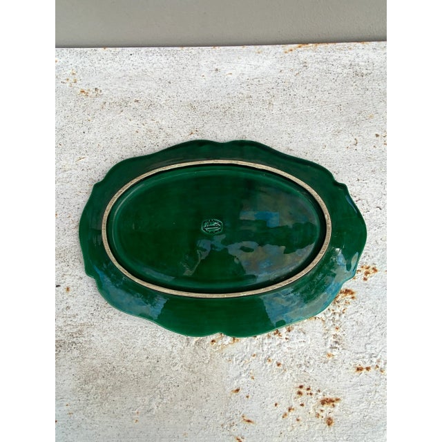 1950s Vallauris Green Majolica Asparagus Set - 13 Pieces For Sale In Austin - Image 6 of 7