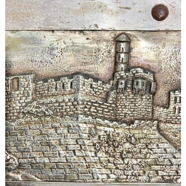 Vintage Jerusalem Sculpture Wall Plaque 1930's Palestine Israeli Bezalel School, c.1930's For Sale In Miami - Image 6 of 10