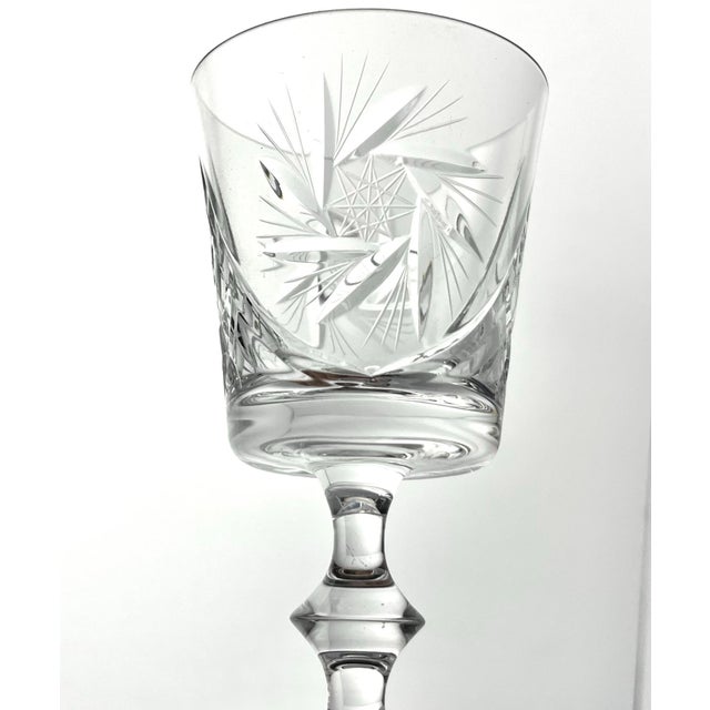 Contemporary Ajka “Csopak” Set of 4 Crystal Claret Wine Glasses - Set of 4 For Sale In Dallas - Image 6 of 8