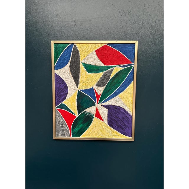 M. Hulander, Abstract Composition II, 1960s, Oil on Canvas, Framed For Sale - Image 12 of 18