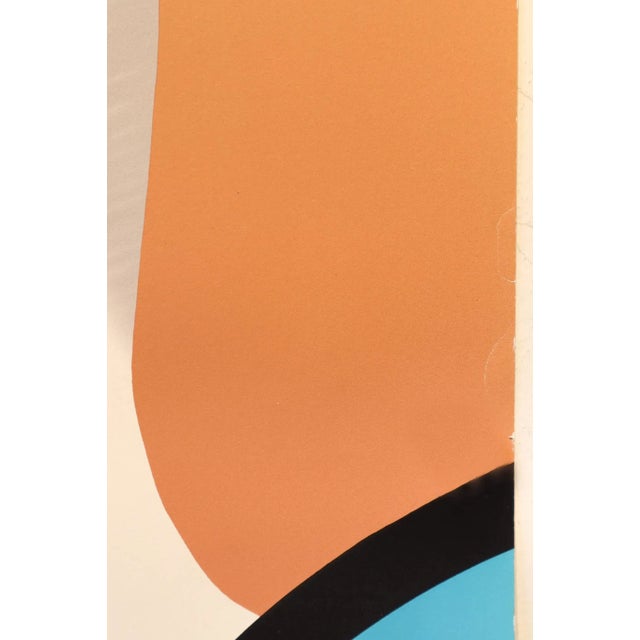 Paper 1982 French Restaurant Poster, La Couple Brasserie, Hand-Signed by the Artist For Sale - Image 7 of 8