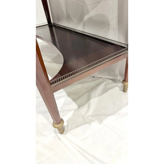 John Widdicomb Neoclassical Mahogany Console Table With Gilt Bronze Mounts For Sale - Image 13 of 14