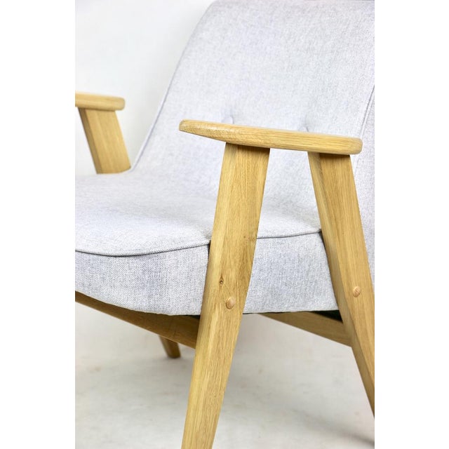 1970s Beige & Gray Model 366 Lounge Chair by Józef Chierowski, 1970s For Sale - Image 5 of 15