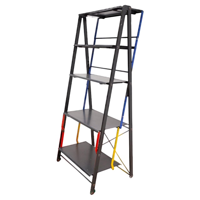 Metal Folding Bookcase For Sale