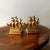 Antique Bronze Gilded Bookend Sailing Boat 1803 Galleon Time of Elizabeth Stamp For Sale - Image 4 of 10