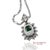Gia Certified Platinum 900 Emerald & Diamond Pendant With Platinum 850 Chain For Sale In New York - Image 6 of 13