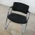 Handsome vintage modern black & chrome cantilever chair by United Chair Company in the style of Steelcase. Comprised of a...
