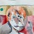 Abstract Contemporary Original Abstract Jane Gilday Watercolor Painting/Pastel” Child & Wisdom” For Sale - Image 3 of 5