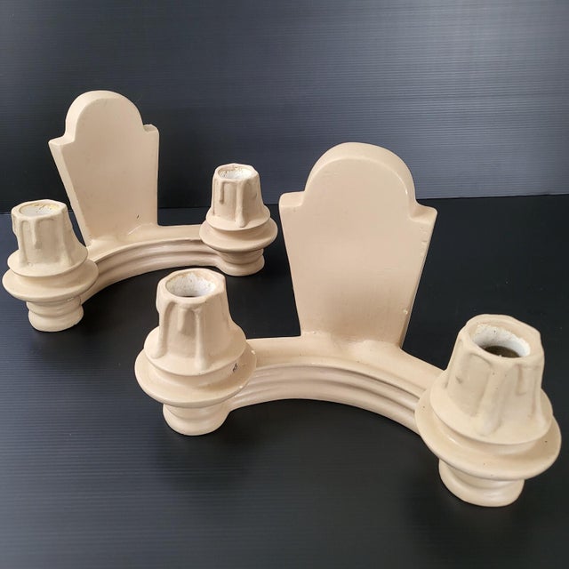 Vintage Plaster Wall Lights, 1940s, Set of 2 For Sale - Image 13 of 13