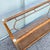 Hollywood Regency Palm Beach Chic Rattan Cane and Gold Console Table For Sale - Image 3 of 9