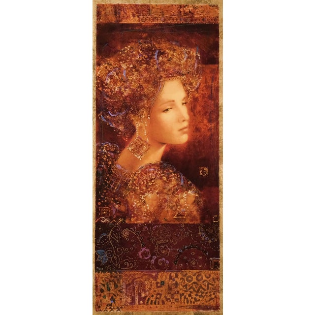 2000 Csaba Markus "Constantina" Artist Hand Signed & Embellished Limited Edition Serigraph 13/225 Exquisitely Framed and Matted For Sale - Image 4 of 11