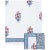 Indian Nargis Queen Bed Orange & Blue Fitted Sheet For Sale - Image 3 of 6