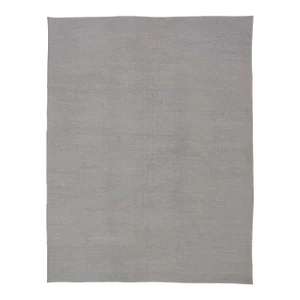 Reversible Large Modern Thick Flat Weave Rug in Minimalist Design With Khaki & Neutrals