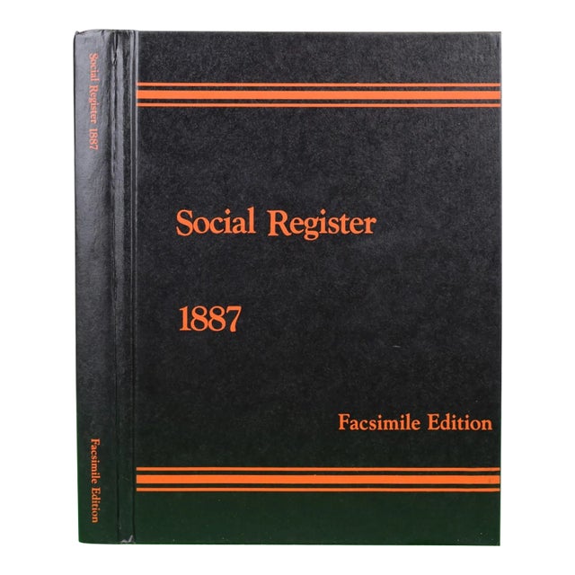 Social Register 1887 Facsimile Edition For Sale