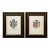 Vintage French Heraldic Coat of Arms Framed Prints--a Pair For Sale