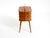Original Mid Century Modern folding sewing box in very good vintage condition. The entire box is made of plywood with teak...