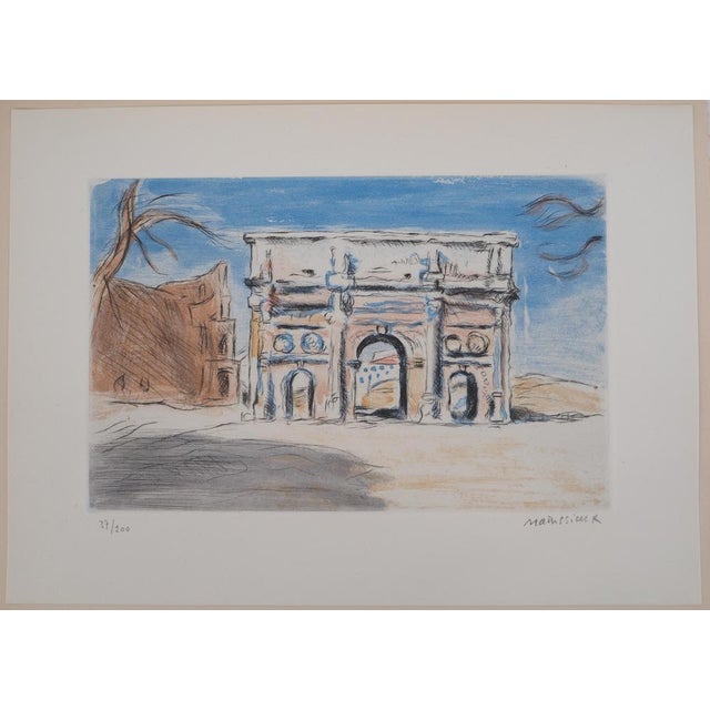 Lucien MAINSSIEUX (after) The Gothic Keep, 1949 Color lithograph Numbered out of 37/100 Dry stamp of the publisher...